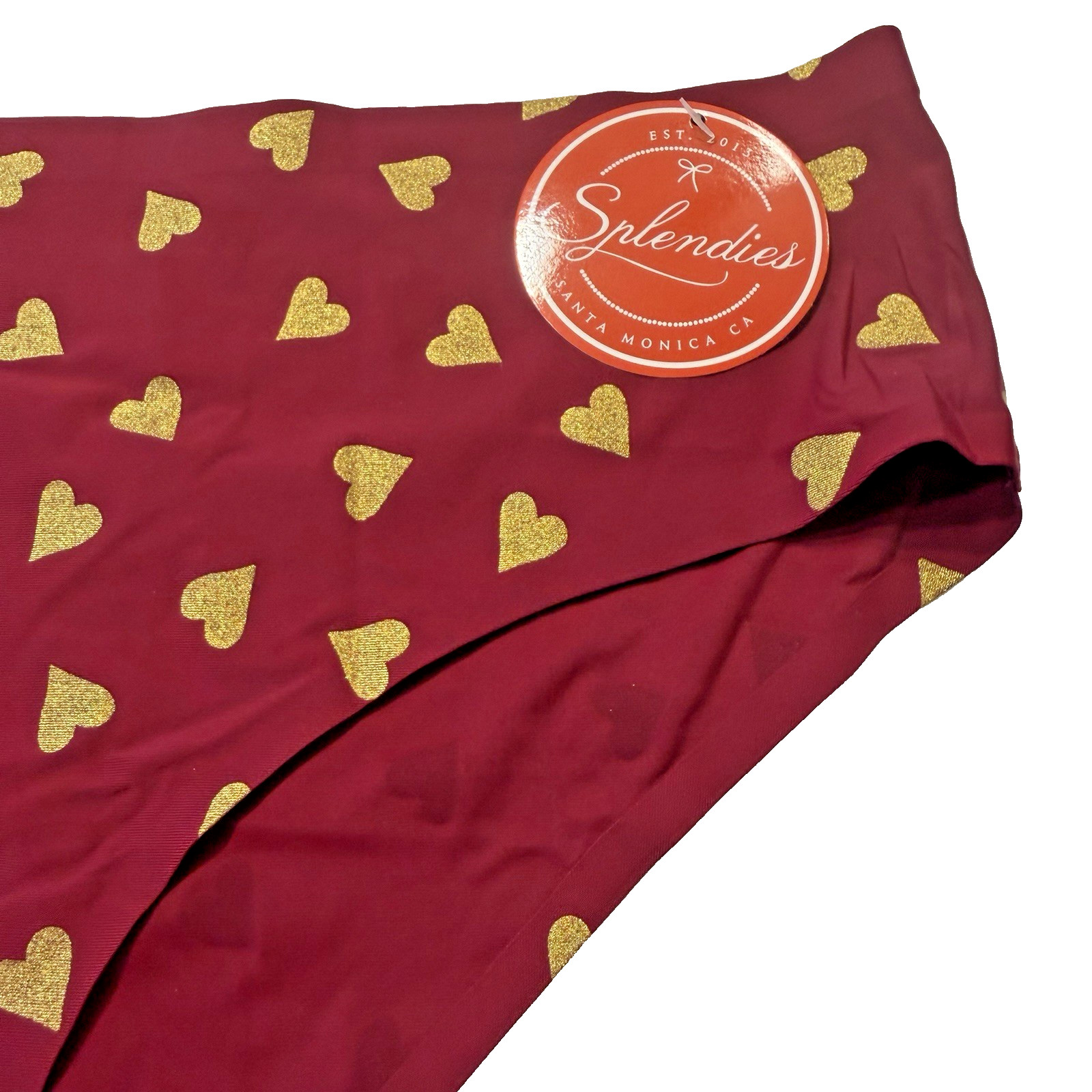 Splendies No Show Size 2X Bikini Panties Heartbreaker Valentine’s Day Laser Cut