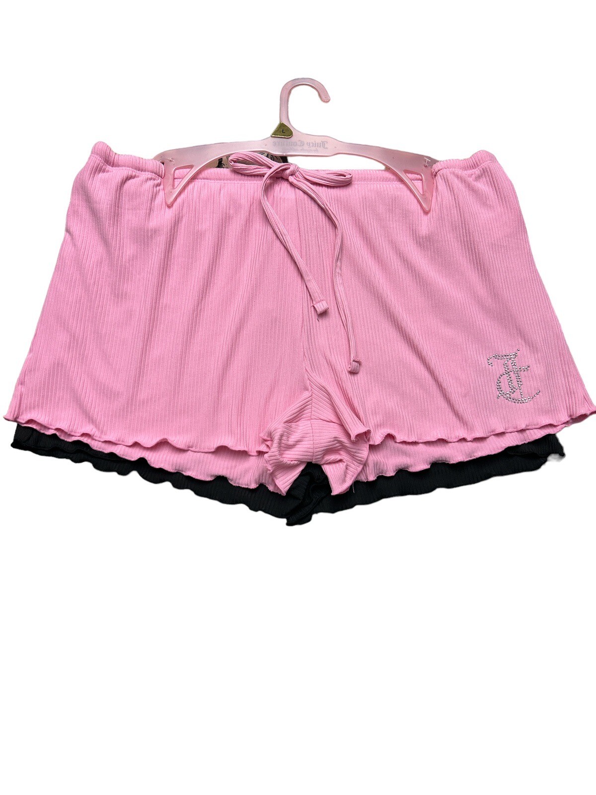 JUICY COUTURE MULTICOLOR~ RHINSTONES LOGO~JC1710~SLEEP SHORTS ALL SIZES~UNIQUE!