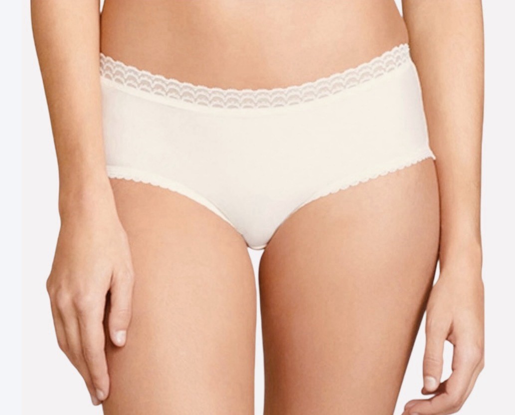 Playtex Invisible Elegance Ivory Lace Midi Brief UK L / 14