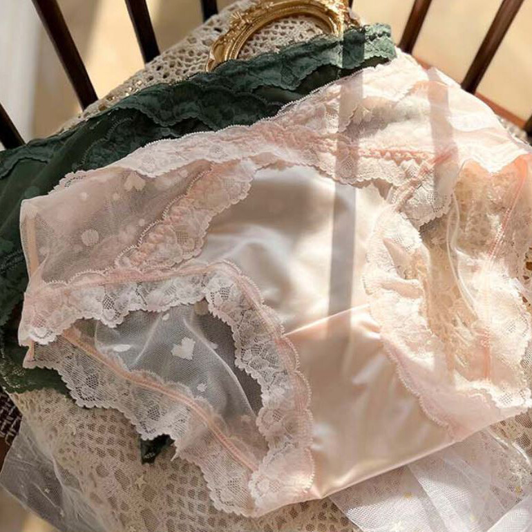 5 Pack Lot Sexy Womens Ladies French Lace Panties Satin Panty Underwear Briefs