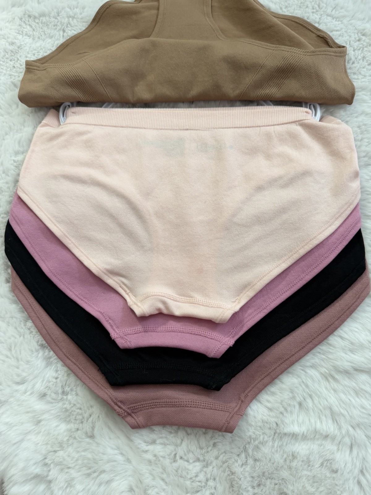 FITWELL Women’s Solid Brief Panties 5-Pack, Regular Size M/L, Multicolor