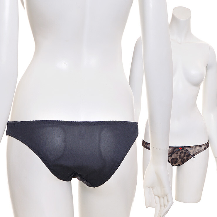 Japanese Sexy Kawaii Front, Leopard print Bow Bikini Panties made in Japan L710