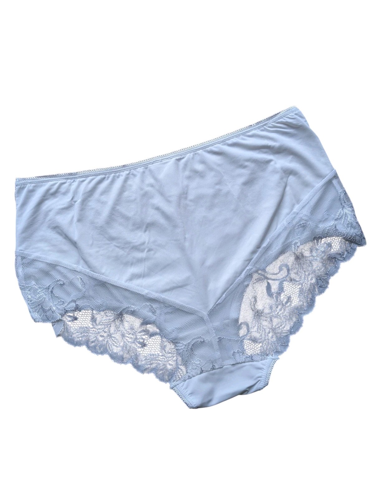 Marlon Ladies White Lace Trim Full Brief Knickers 3 Pack Comfort Fit 12-14 16-18