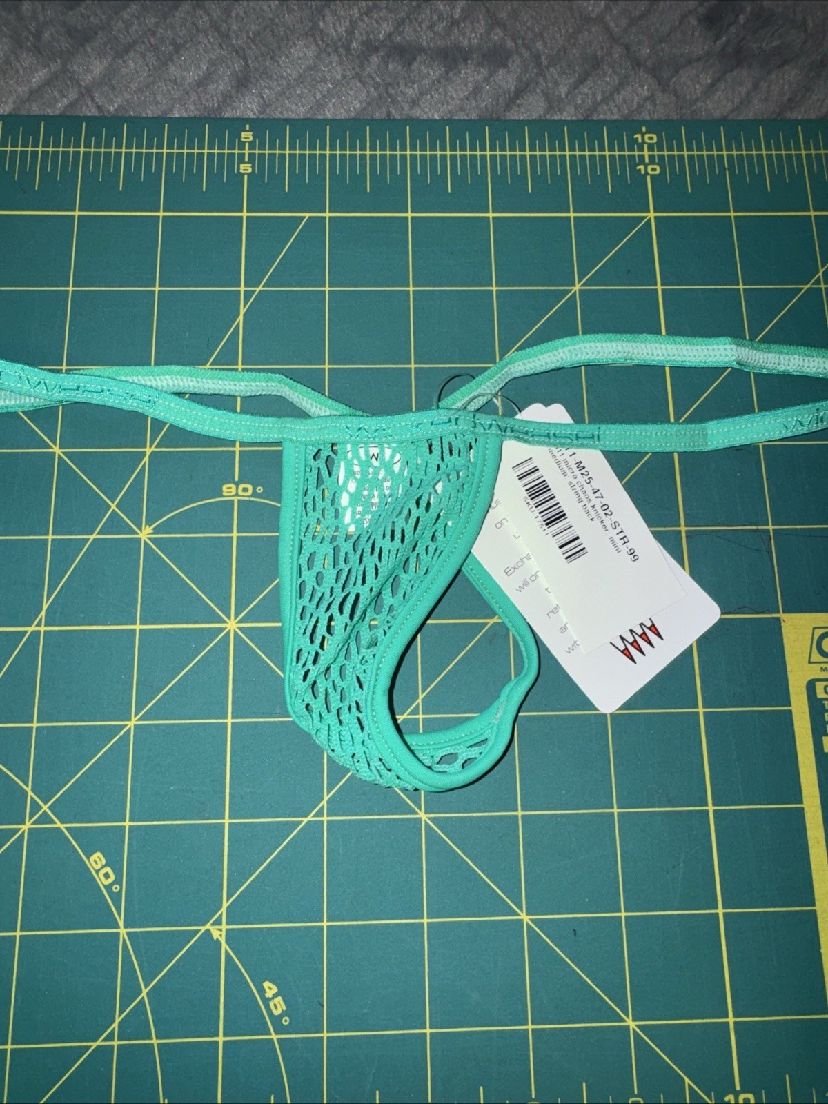 611 Micro Chaos Knicker Mint Medium String Back