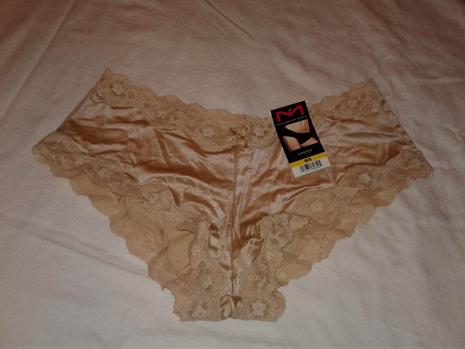 NEW Set of 3 Hipster Boy Short Panties w Lace • Leopard, Hot Pink, Beige • 6 MED