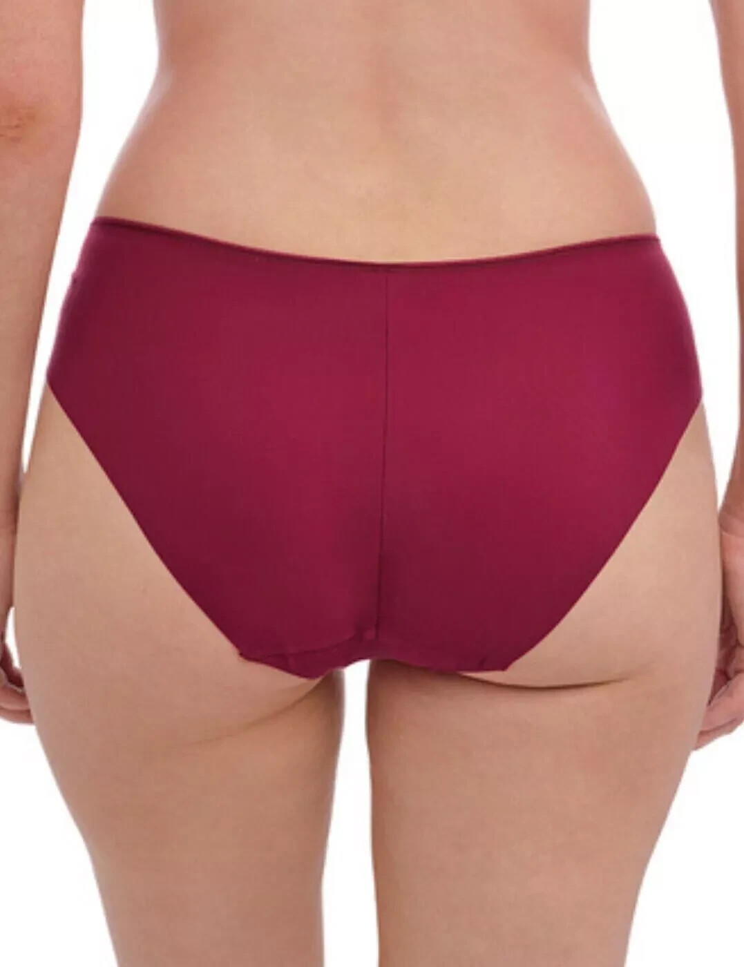 Fantasie Illusion Brief Size L 14 16 Berry Red No VPL Mid Rise Knickers 2985 New