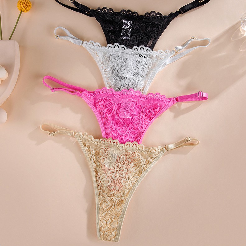 6 Pack Lot Sexy Ladies Womens Lace Panties Thongs Underwear Lingeries Bikinis