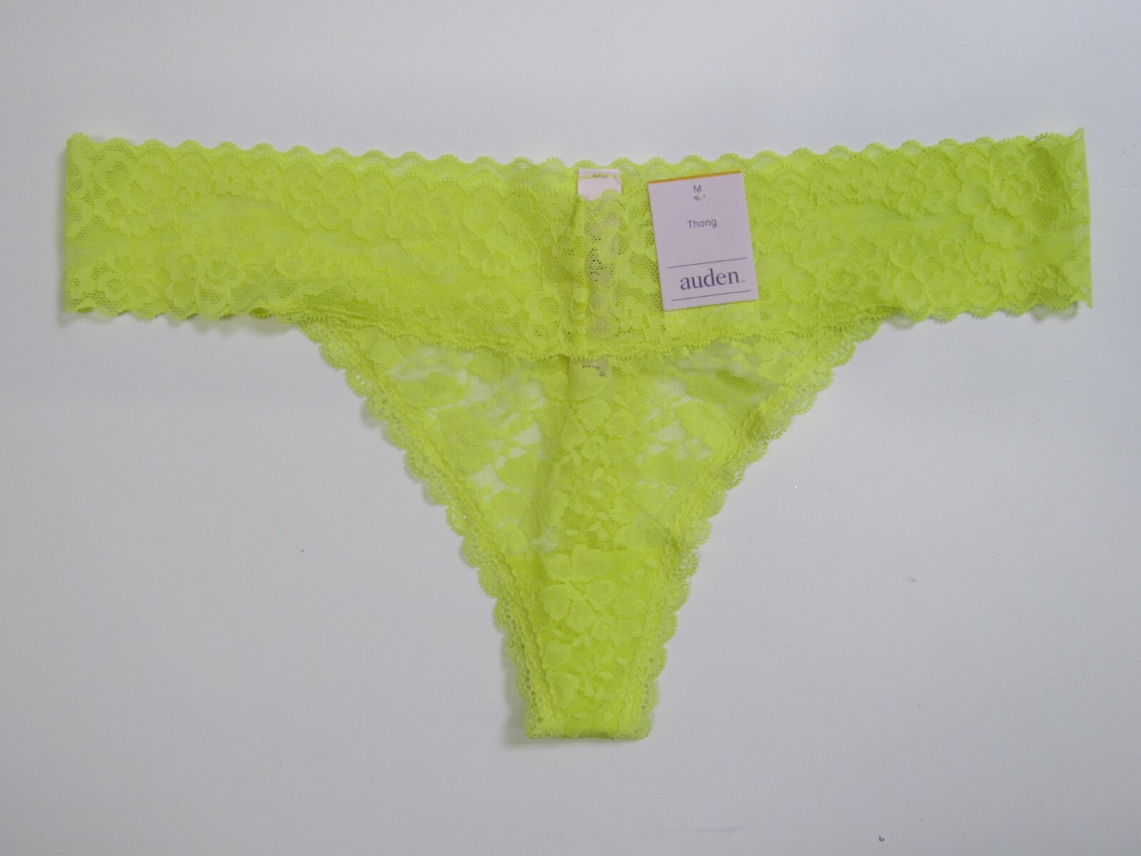 Auden Women’s Thong Variety 2 Pack Panties Size Medium (8-10)