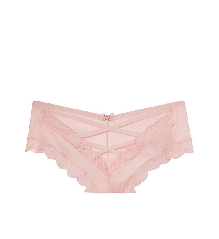 Victoria’s Secret Very Sexy Ring Strappy Back Cheeky Panty Peach