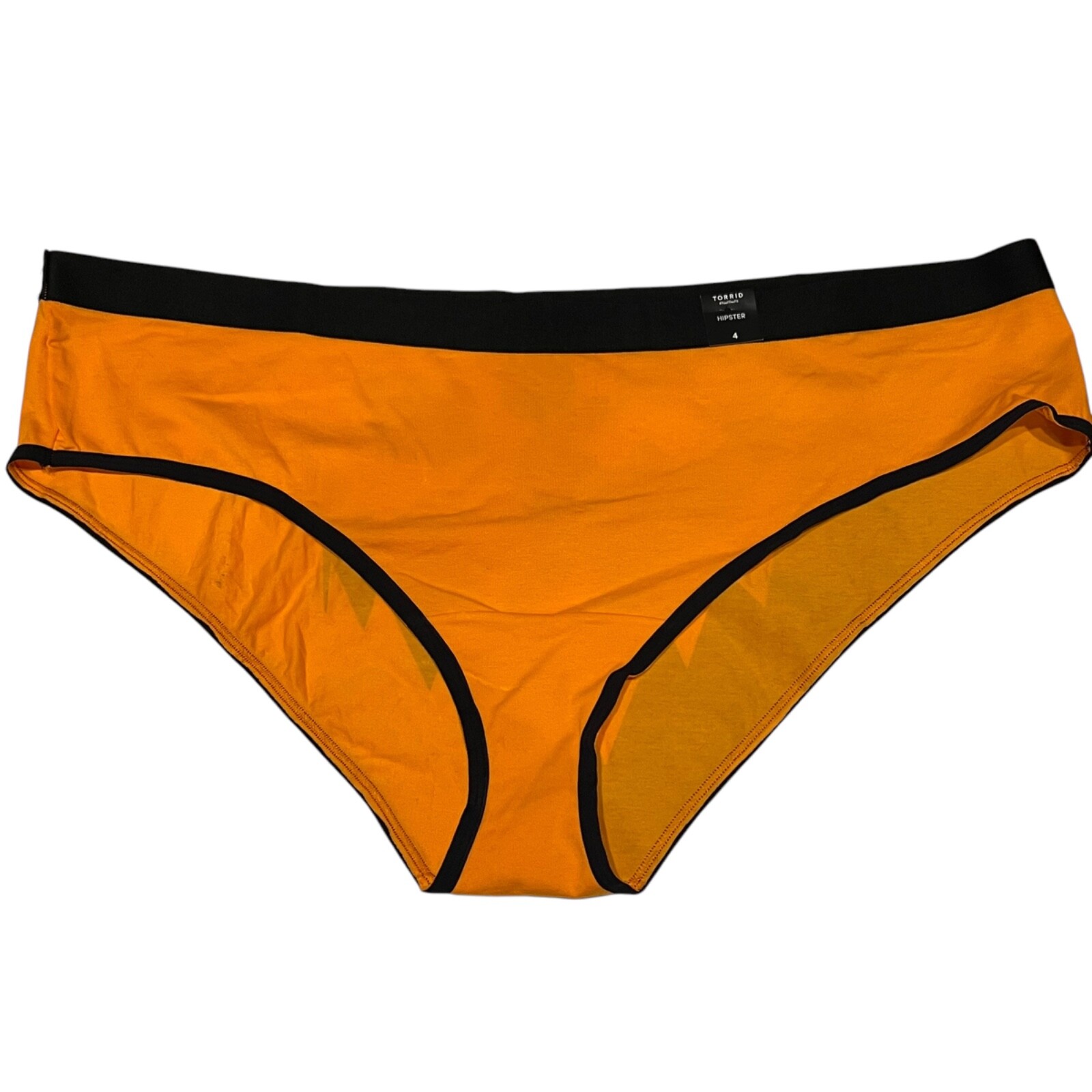 NWT TORRID Hipster Pantie Underwear Sz 0X-3X-4X Black Orange Jersey Halloween