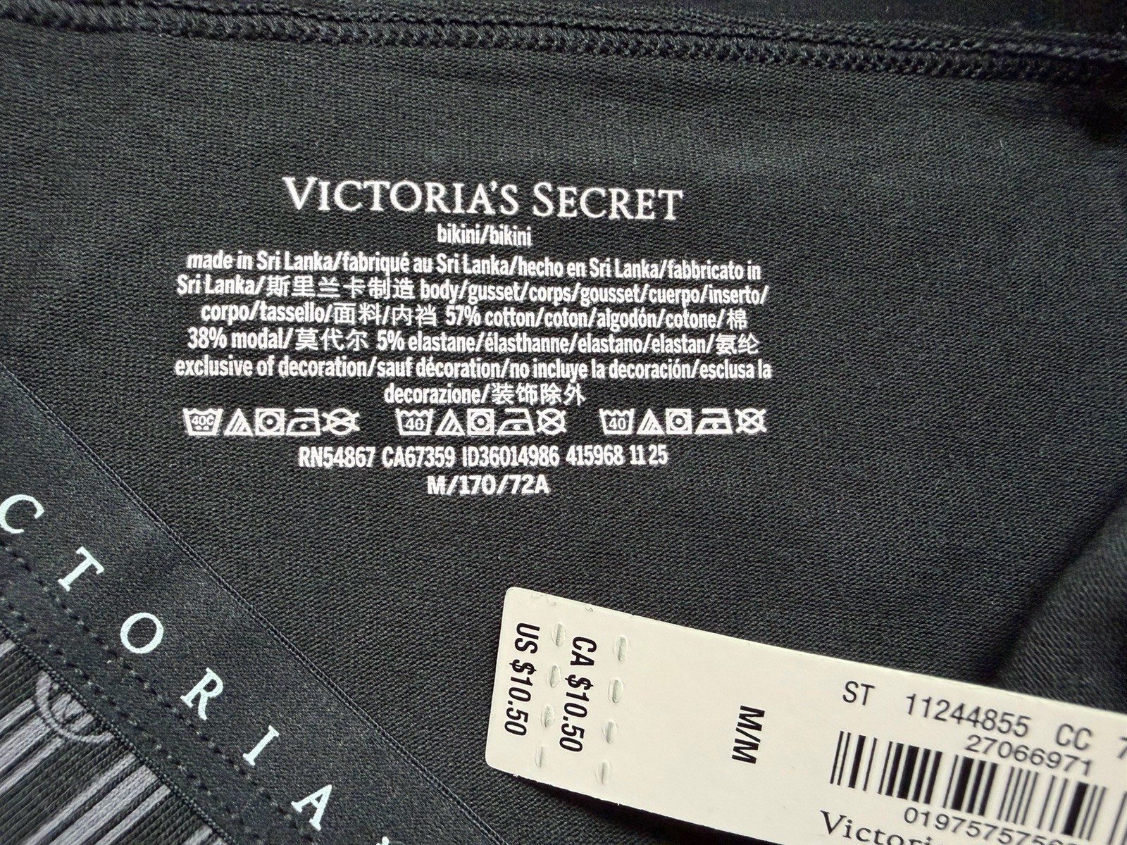 5 Pack Victoria’s Secret sz M Stretch Cotton Bikini Panty Underwear Bundle Lot