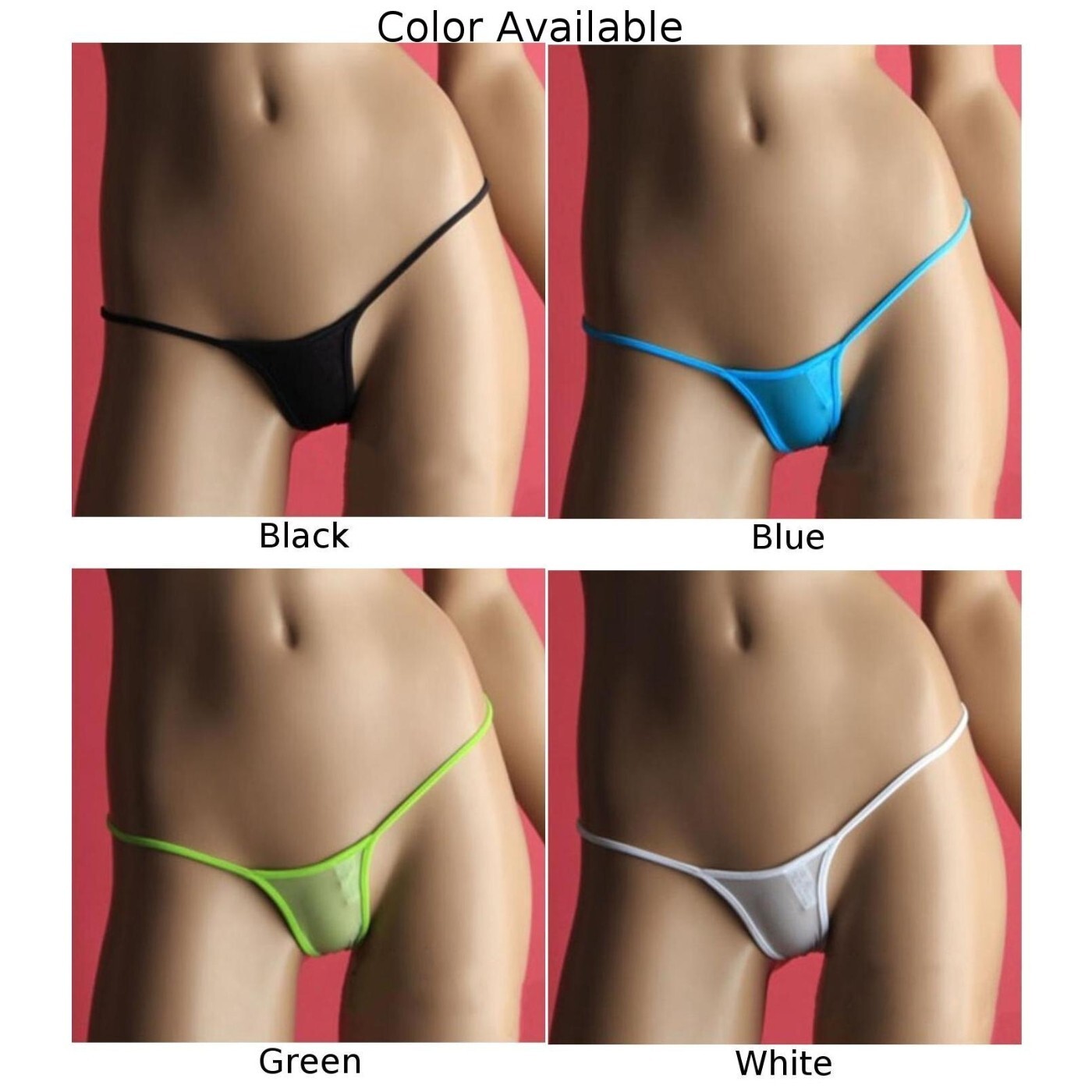 Womens Sexy-Thong Mini G-String Underwear Panties Micro-Lingerie Panty Briefs