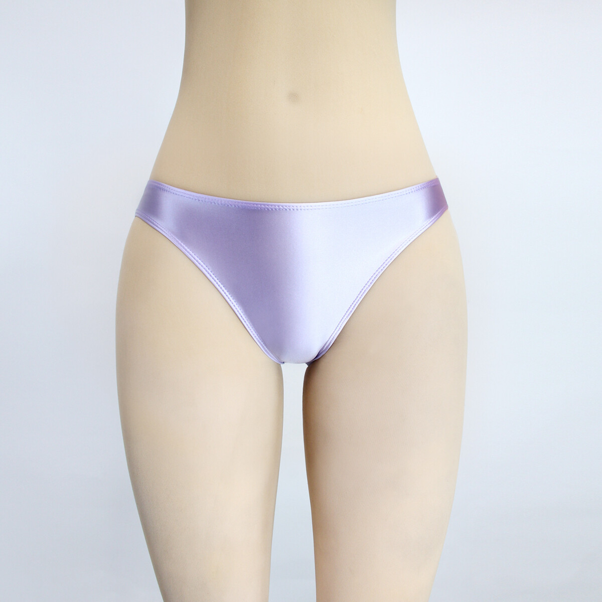 Women Panties Shiny Satin Briefs Knickers Opaque Gym Low Waist Shorts Underwear