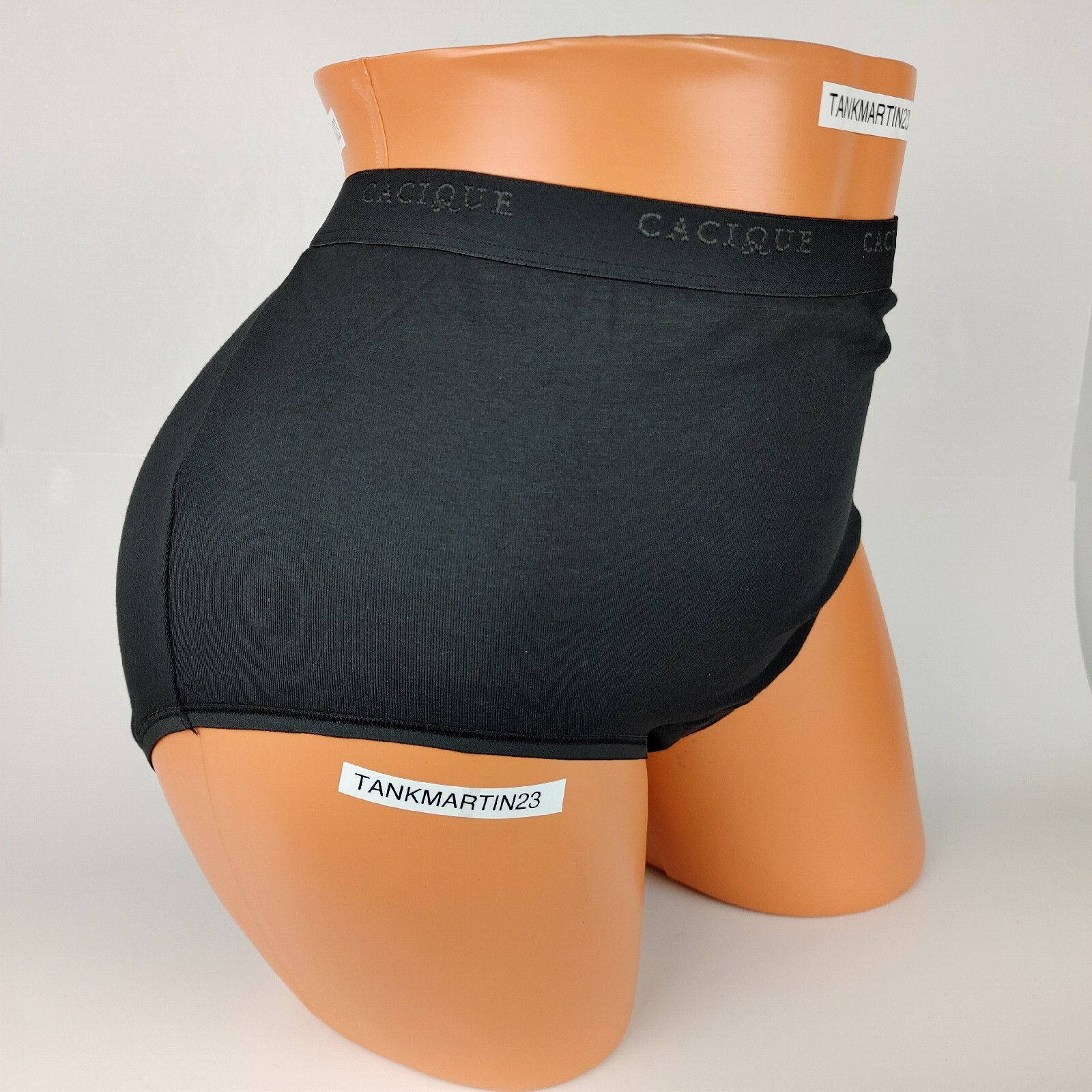 NWT LANE BRYANT CACIQUE PLUS 22/24 COTTON FULL BRIEF PANTY SOLID BLACK