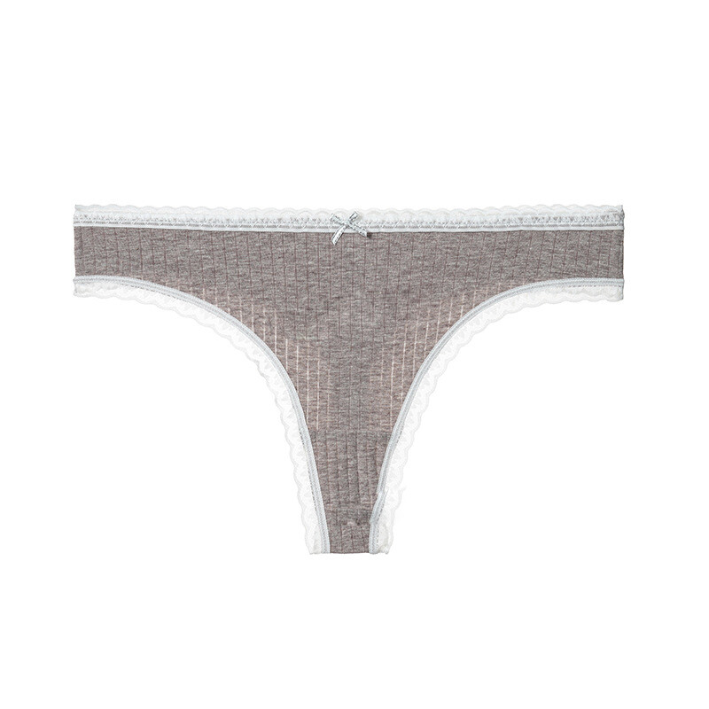 4 Pcs/Lot Seamless Cotton Thong Panties Pack Womens G-String Thongs Underwear