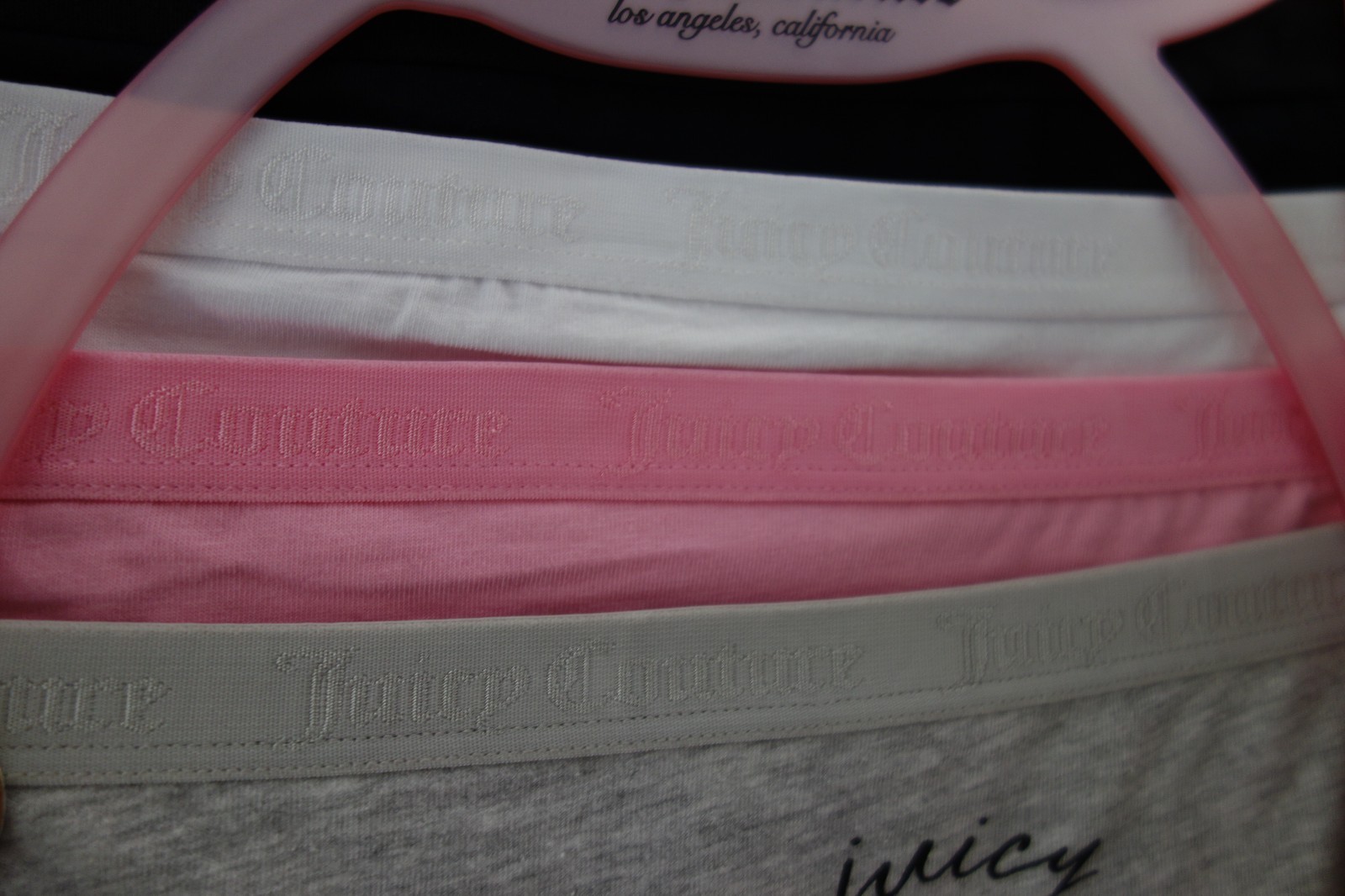 Juicy Couture 5-Pack Soft Stretchy Cotton Cheeky Panties Butterfly Pink (XL) NWT