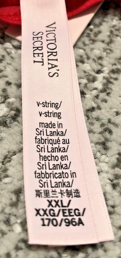 Victoria’s Secret Very Sexy NWT Red V String Panty XXL Tied with a Bow