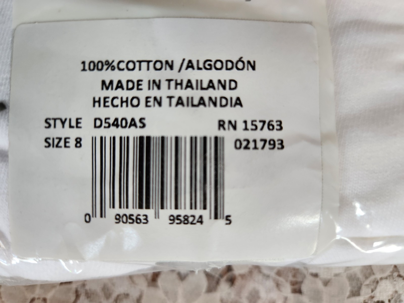 5 Pack HANES TAGLESS BRIEFS, 5 White Cool Comfort Cotton, Women’s 8/XL, New