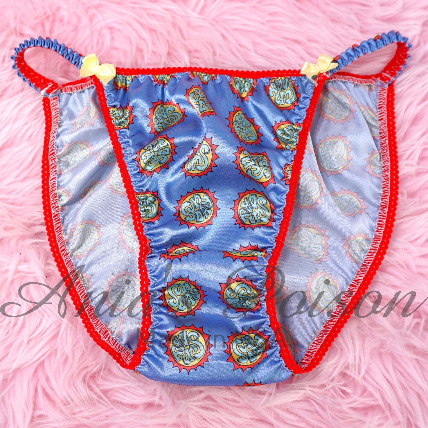 Satin Sissy Ladies panties – Days of the Week SET DUCHESS CUT string bikini 5-9