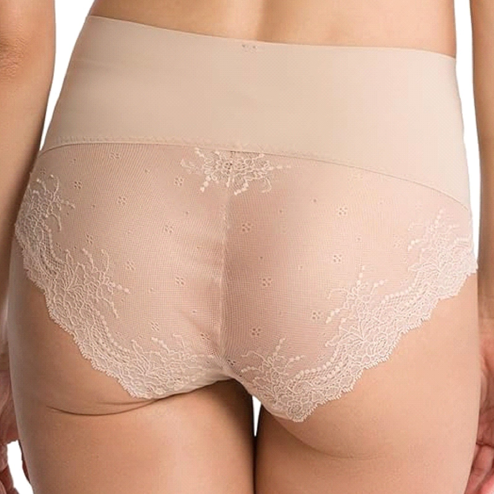 SPANX Undie-tectable Lace Cheeky Brief Soft Nude Size XL NWT