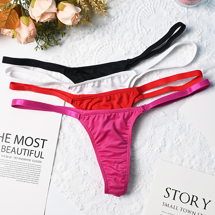 4pcs Lot Women Sexy Panties Brief G string Thong Bikini Micro Underwear Lingerie