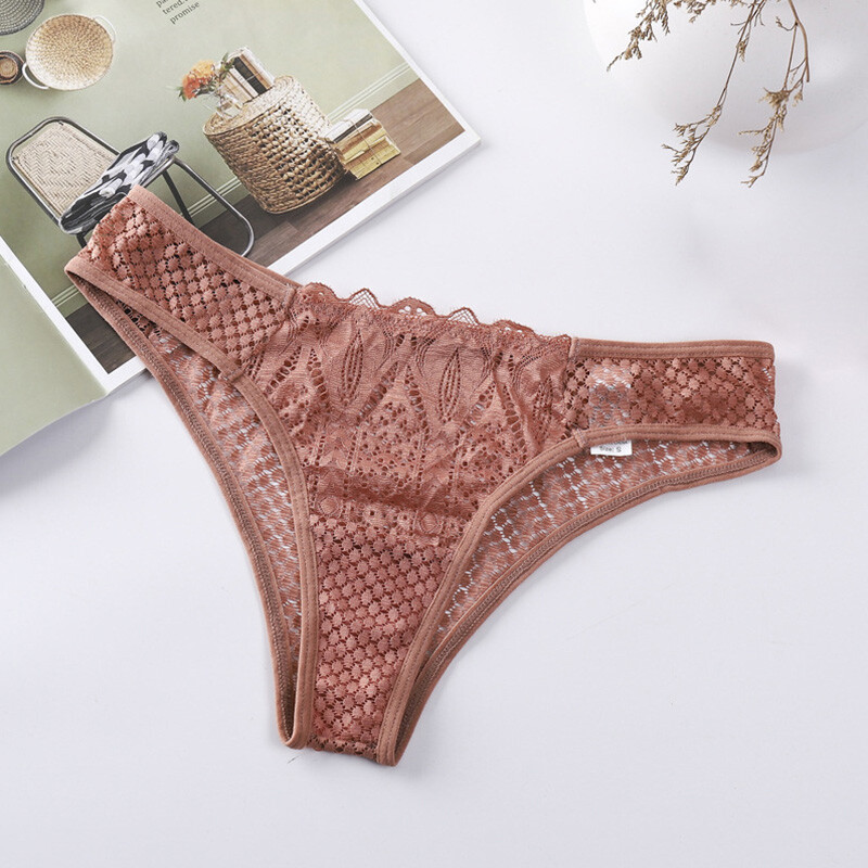 4 Pcs Lot Sexy Women Lace Lingerie Thong G-String Brief Panties Ladies Underwear
