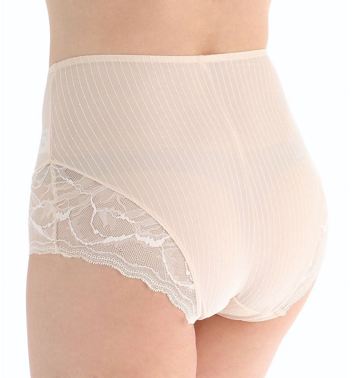 Fantasie Zoe Brief Soft Beige Nude Size XS 8 10 High Waist Knickers Lace 9268