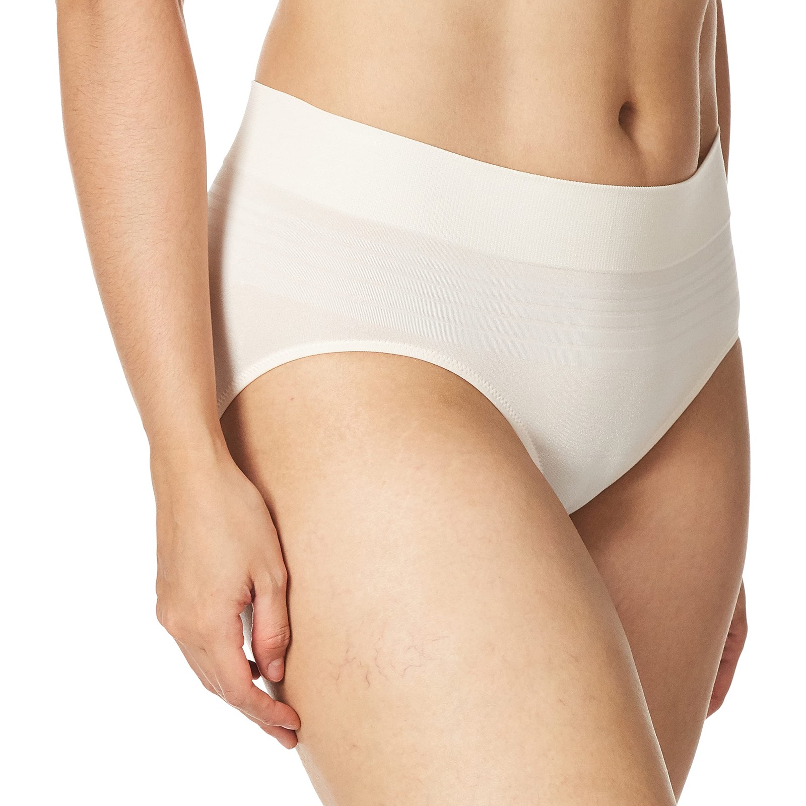 Warner’s Women’s No Pinching No Problems Seamless Hipster Panty, Sandshell,