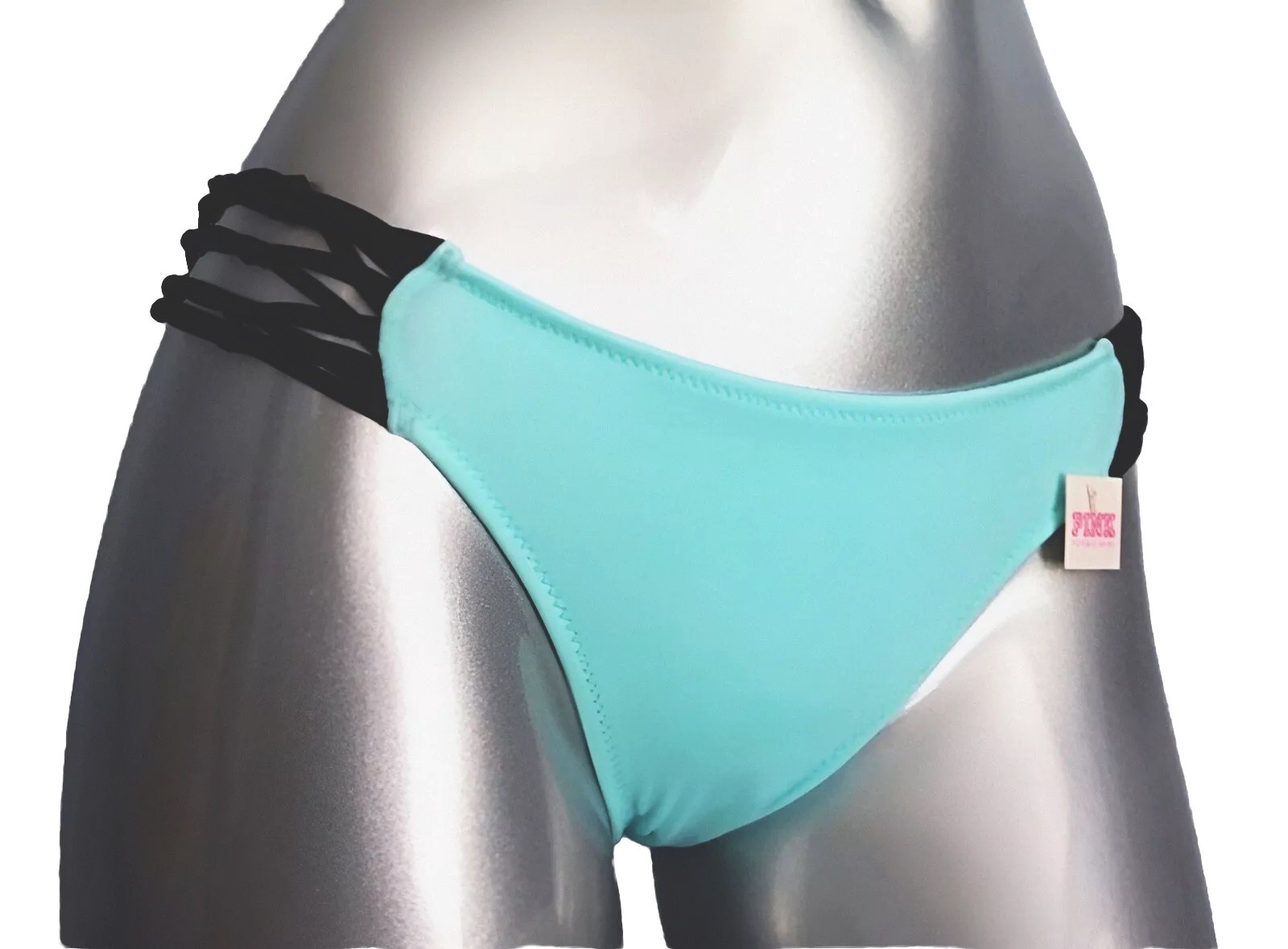 X Small 🦋 Victoria Secret Women Panties Swimwear Bottom Baby Blue Waist 25-27”