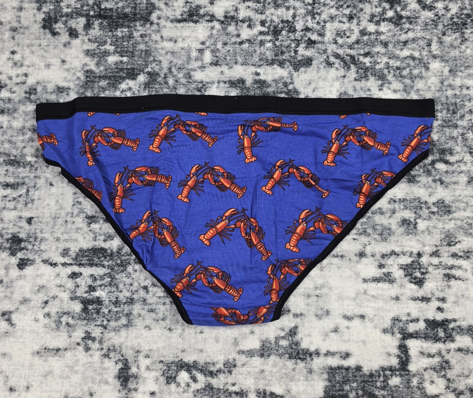 MeUndies Lobster Print Bikini Brief Panties Blue MicroModal Size 2X New