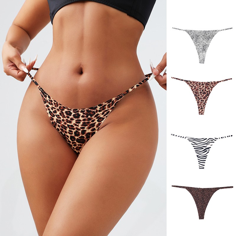 4 Pack Lot Sexy Womens G string Thongs Panties Briefs Underwear Lingeries Bikini