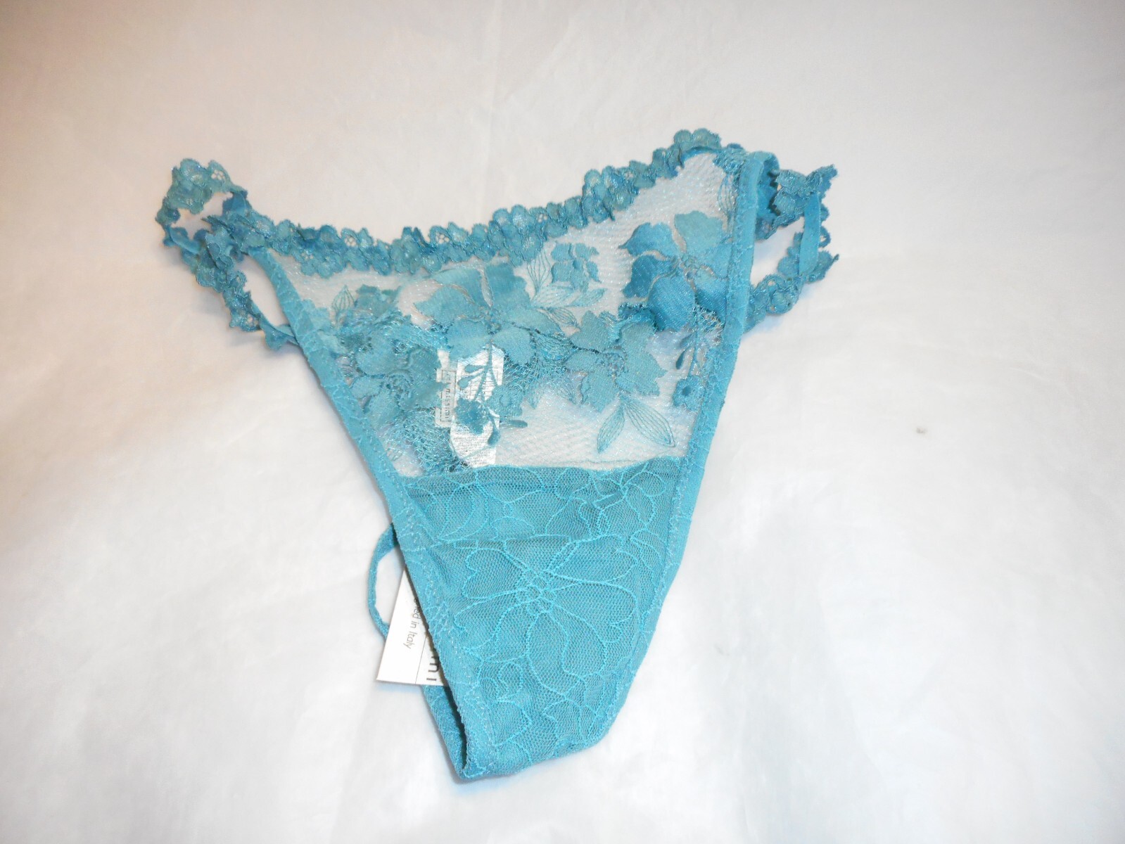 Intimissimi Women’s Lagoon Blue Thong Panty MEDIUM