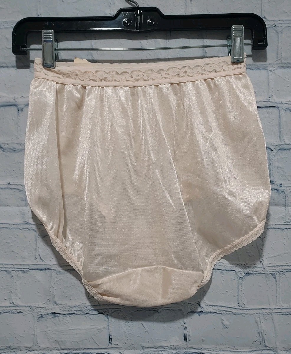 NOS Maidenform Sz 6 Granny Panties High Rise Lace Neutral Burlesque Wisebuys