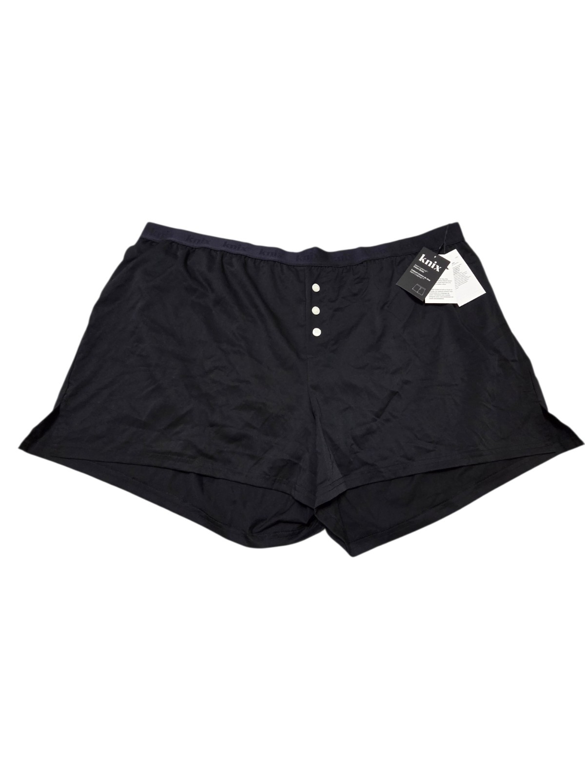 NWT Knix Super Leakproof Dream Boxer 3XL Black Period Underwear Absorbent C8.1