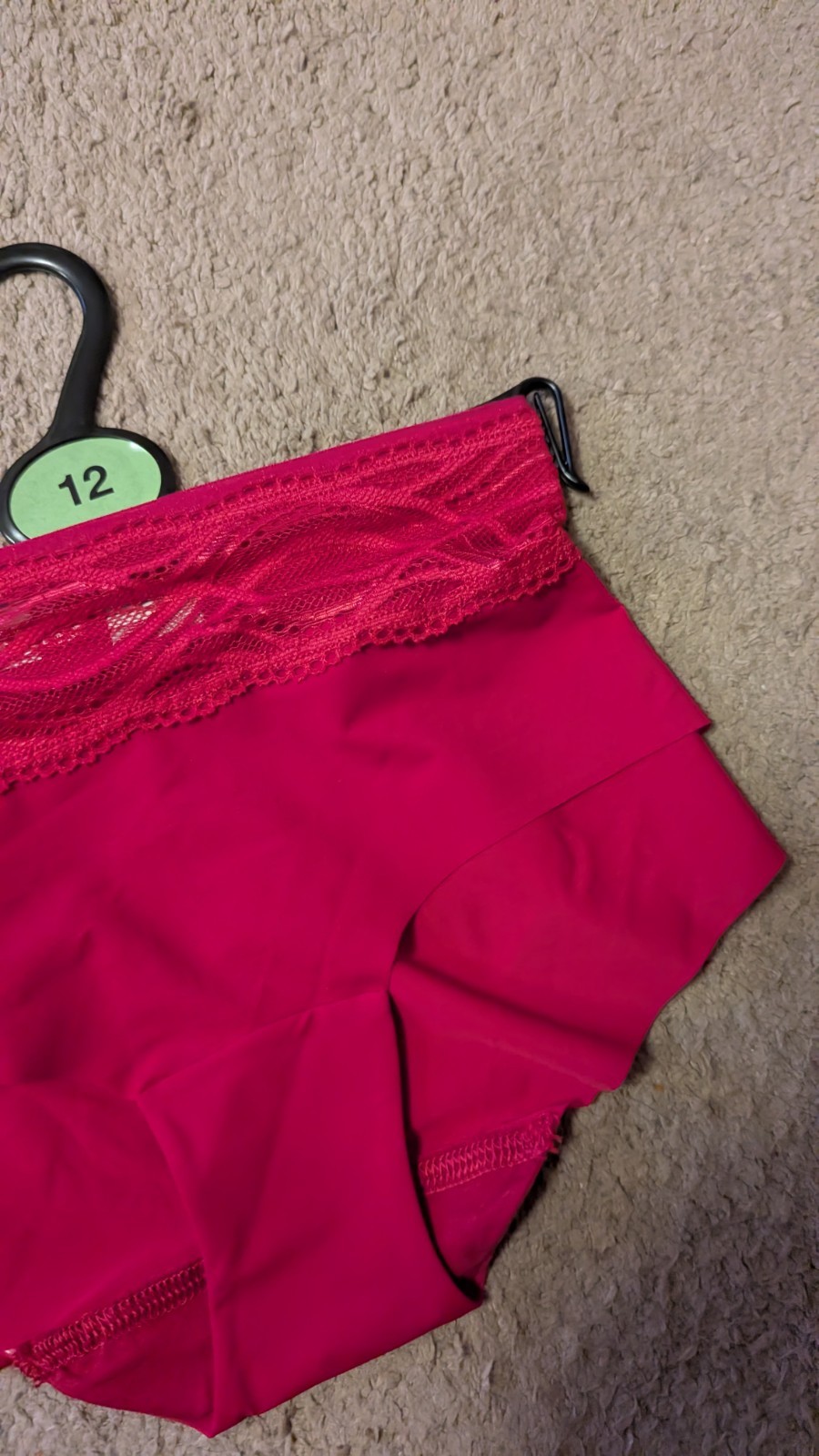 EX STORES CRIMSON BRIEF SIZE UK 12 NEW RRP £10 BARGAIN