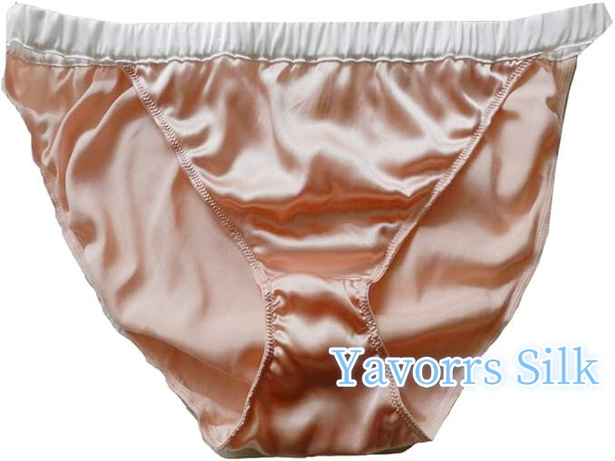 Yavorrs 3Pairs Womens 100% Silk String Bikini Silk Panties SIZE: S