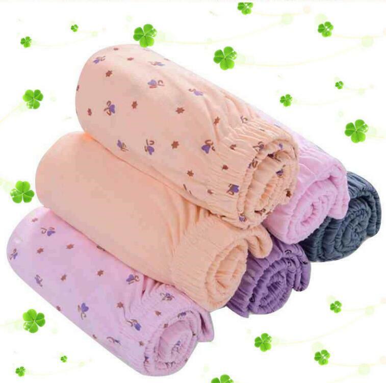 4 Pack Women Underwear High Waist Cotton Breathable Full Coverage Panties Briefs
