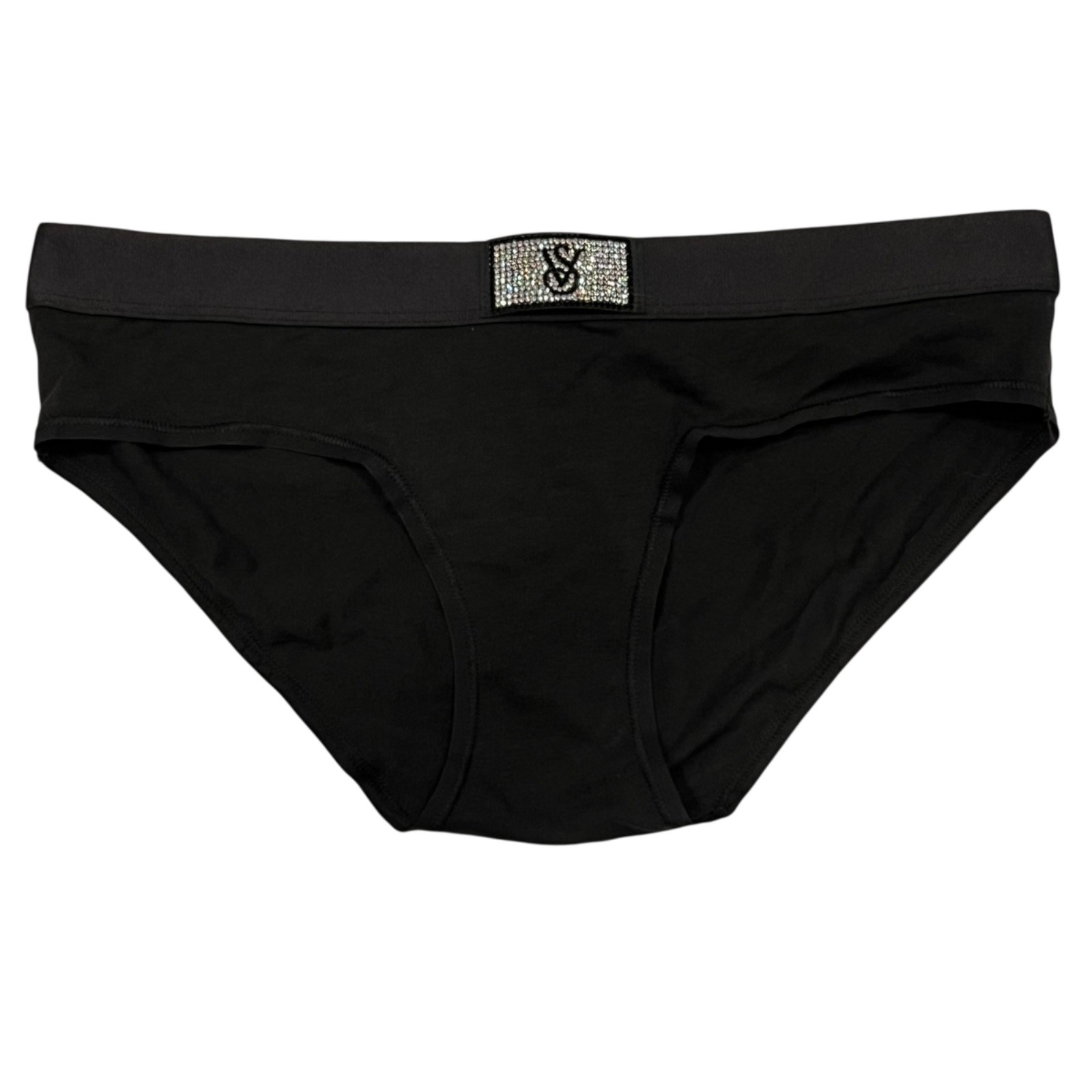 NWT VICTORIA’S SECRET Hiphugger Hipster Pantie Sz XS-S-M-L-XL Black Bling
