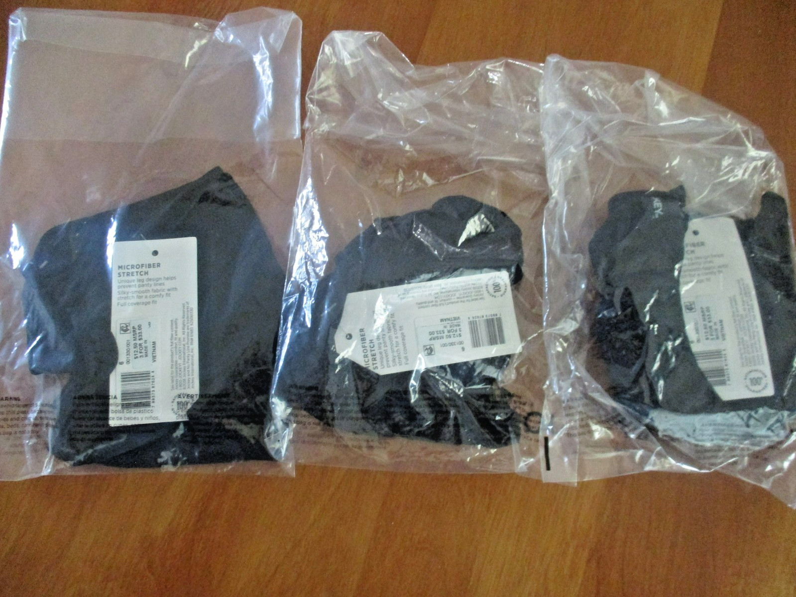 3 PAIR JOCKEY ELANCE WOMENS STRING BIKINI PANTIES SIZE 6 UNDERWEAR Retail $33