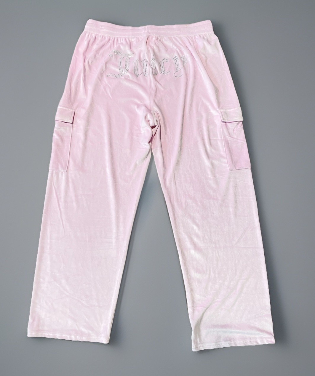 Juicy Couture Velour Big Bling Sweatpants in Lola Light Pink 1X Cozy New