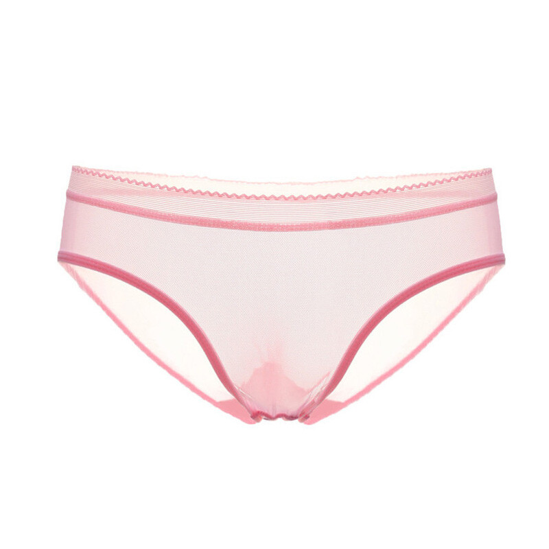 Women Sheer Panties Seamless See Through Knickers Underwear Mesh Low-WaistBriefs