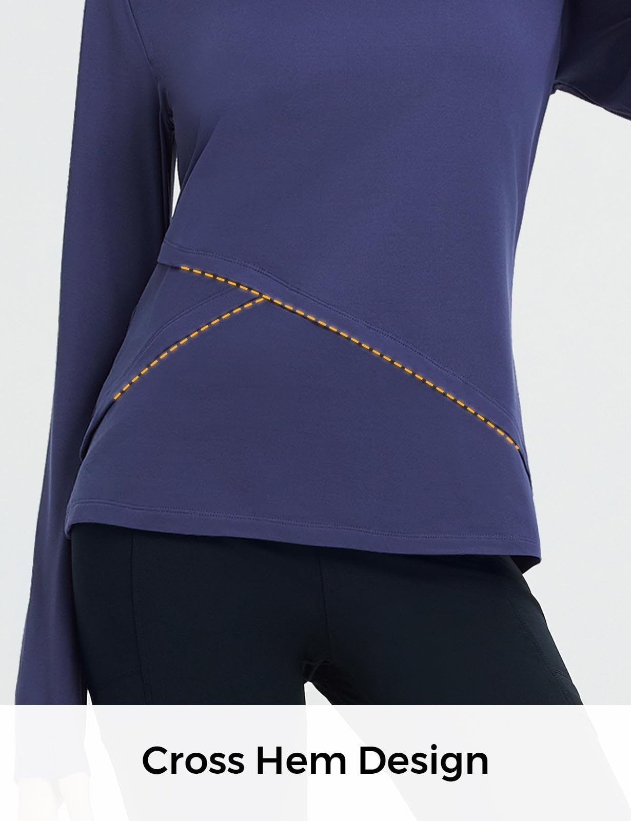 Women’s Thermal Shirts Long Sleeve Fleece Lined Running Tops Thumbhole Cold W…