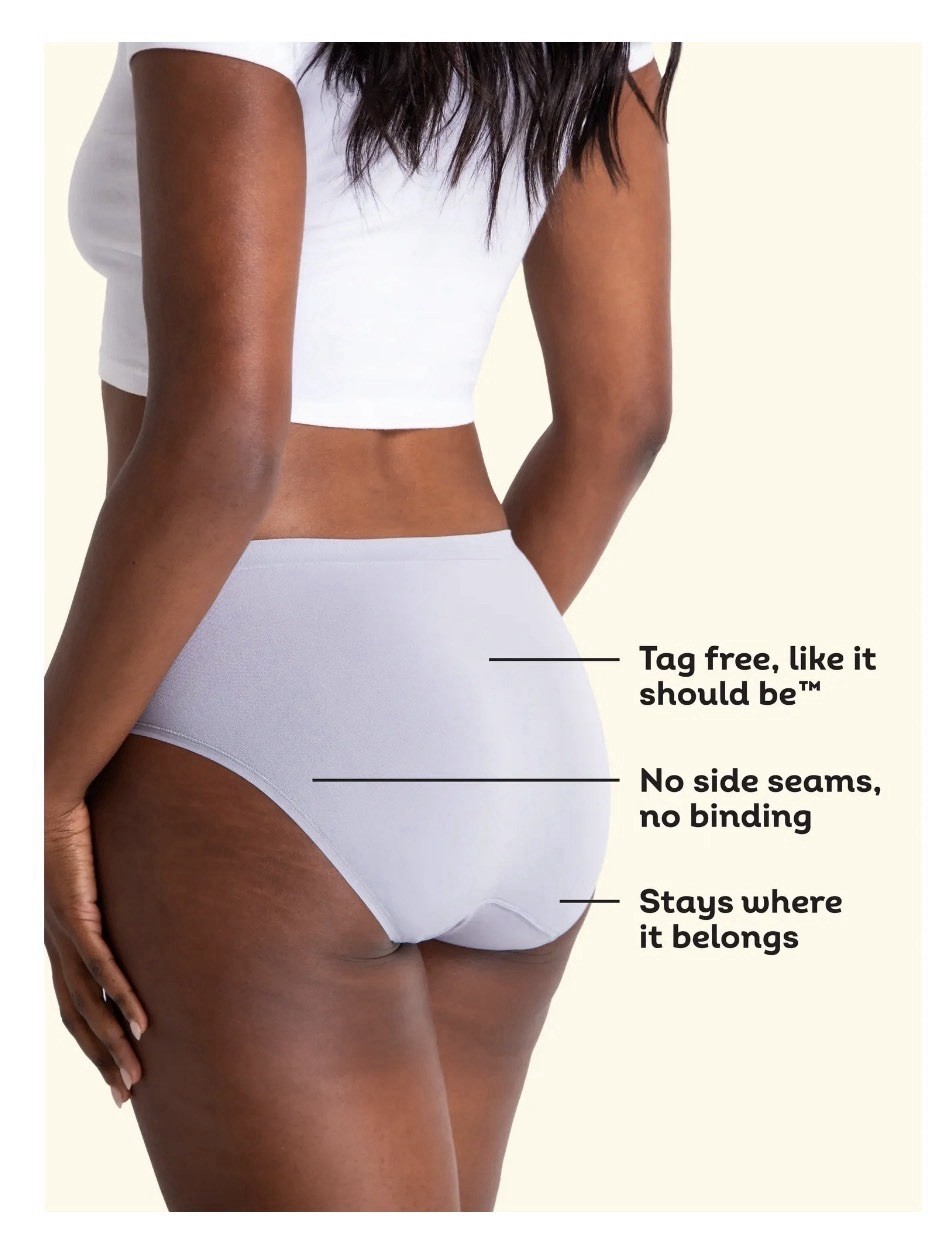 6-Pack FRUIT OF THE LOOM Women’s 7/L Nylon Hi-Cut 360 Stretch Panties Seamless