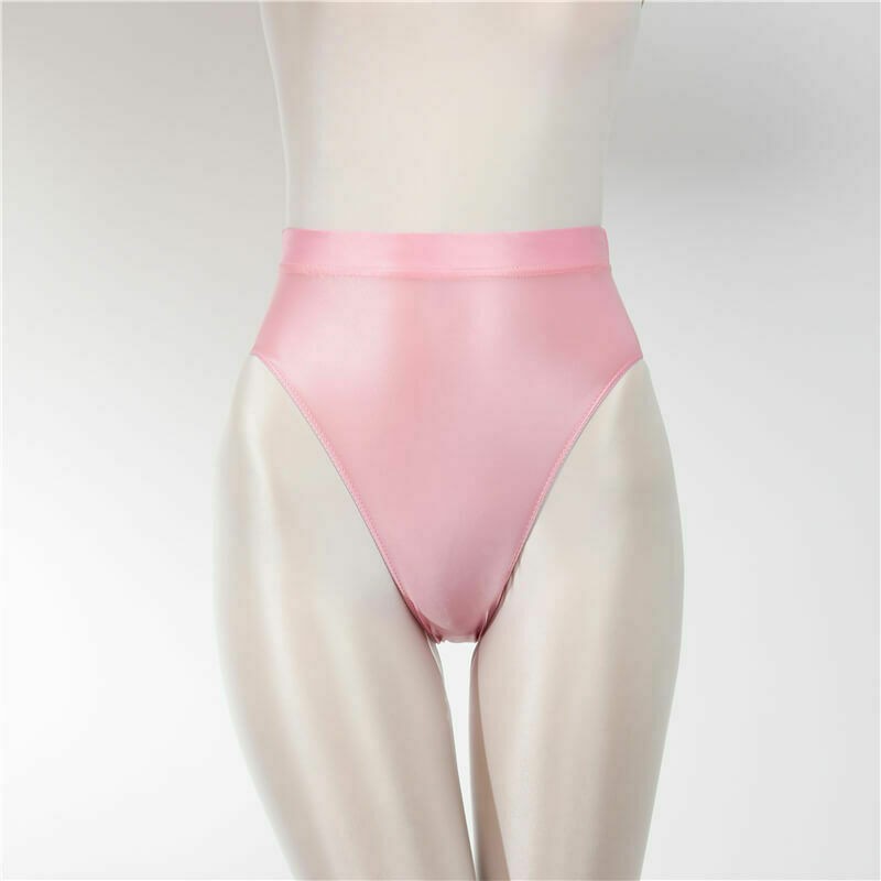 Men Women Oil Shiny Underwear Satin Glossy Wetlook Shorts Panties Briefs Bikini
