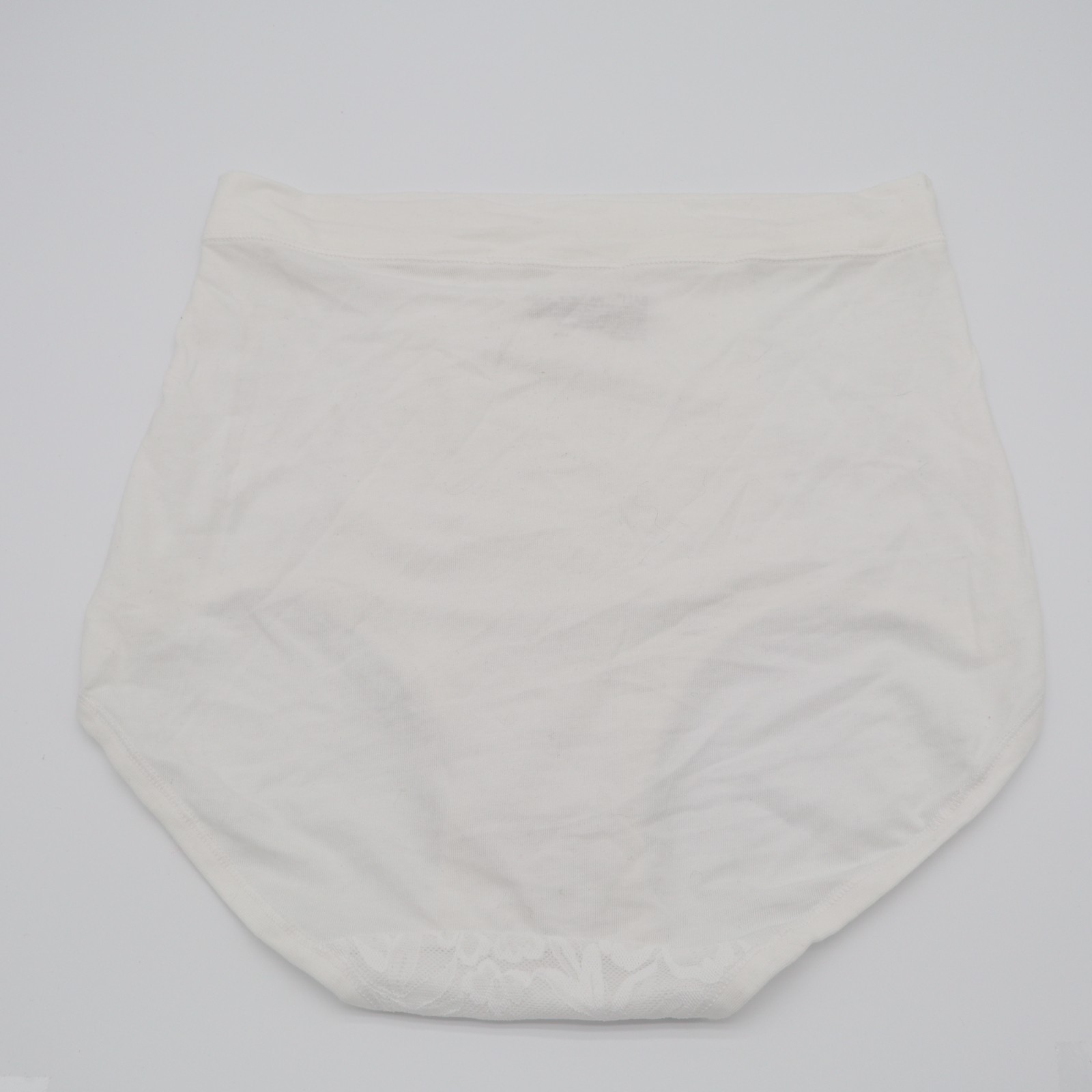 Bali Breathe Lace High Rise Brief Underwear Womens Large White Floral Stretch