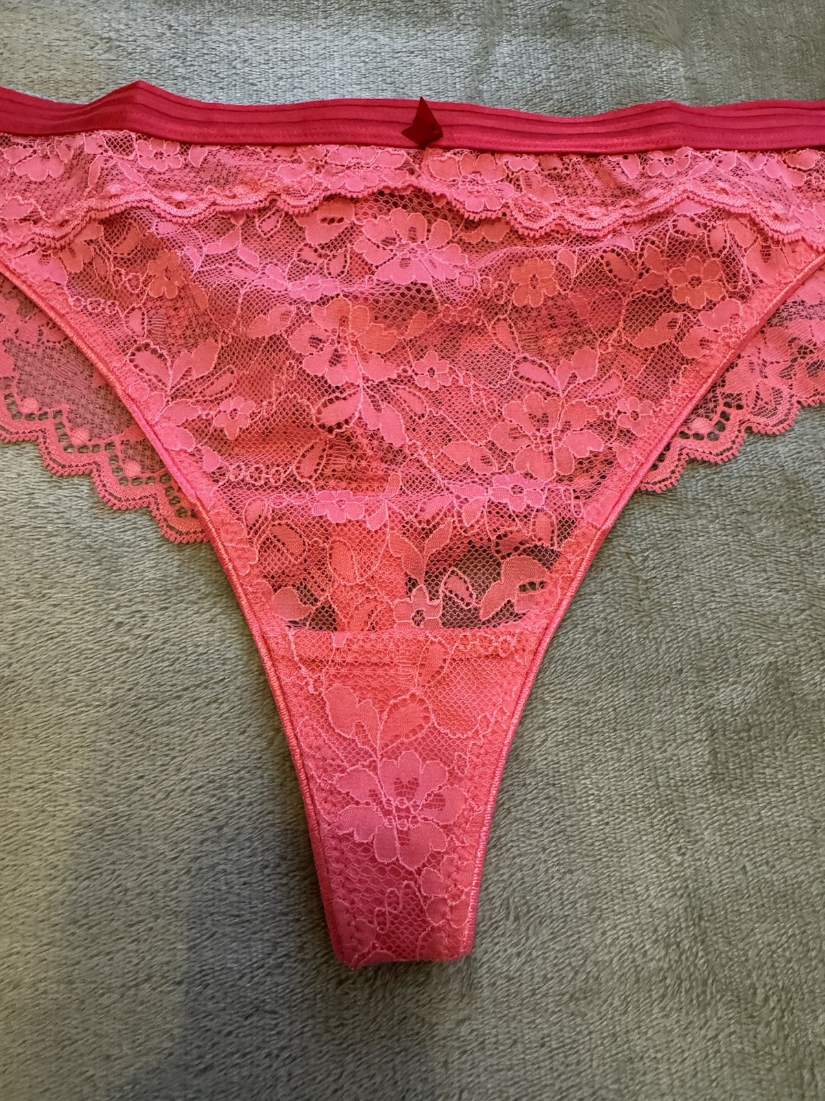 FREYA LADIES PINK OFFBEAT LACE KNICKERS UK SIZE XL BNWT
