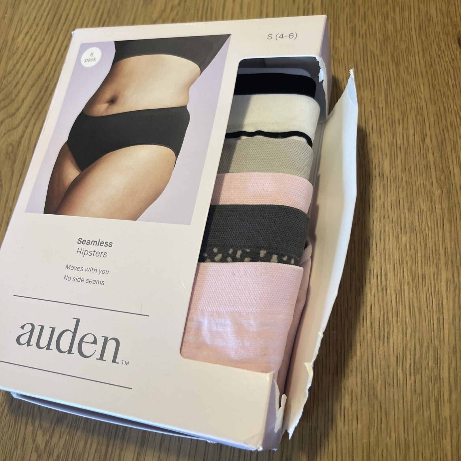 Auden Women’s Small Seamless Hipster Underwear 6 Pack New