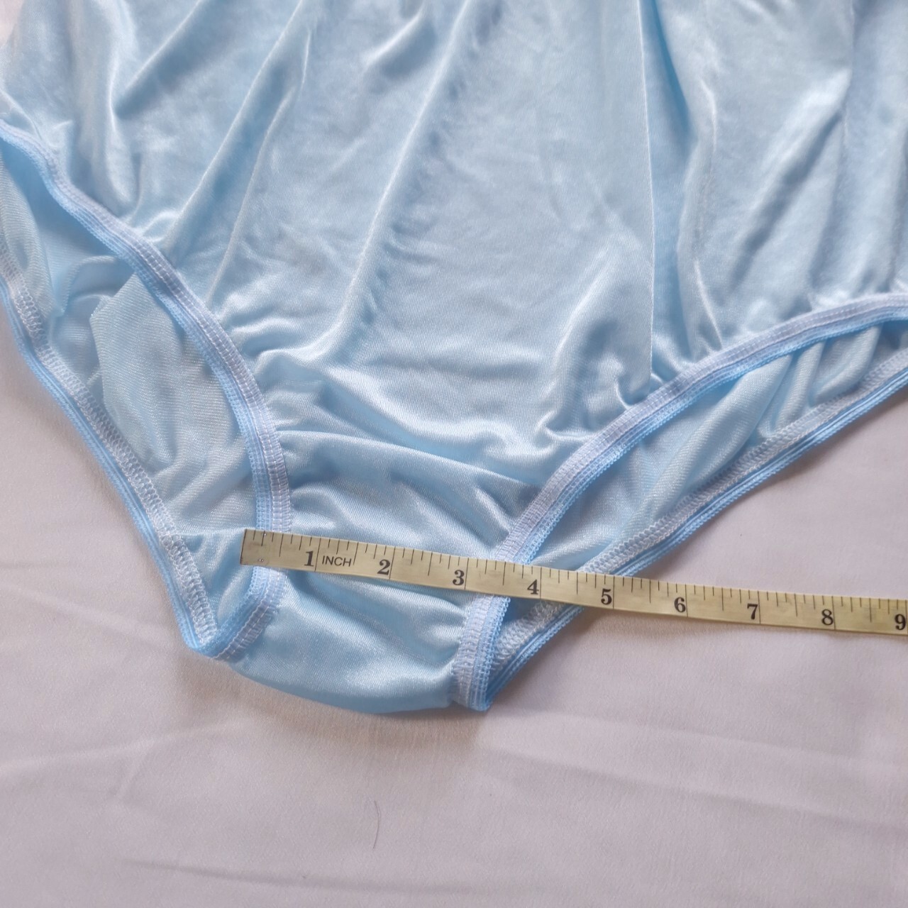 5 Big Underwear Granny panties Soft Silky Nylon Full Briefs Woman Waist 42″-50″