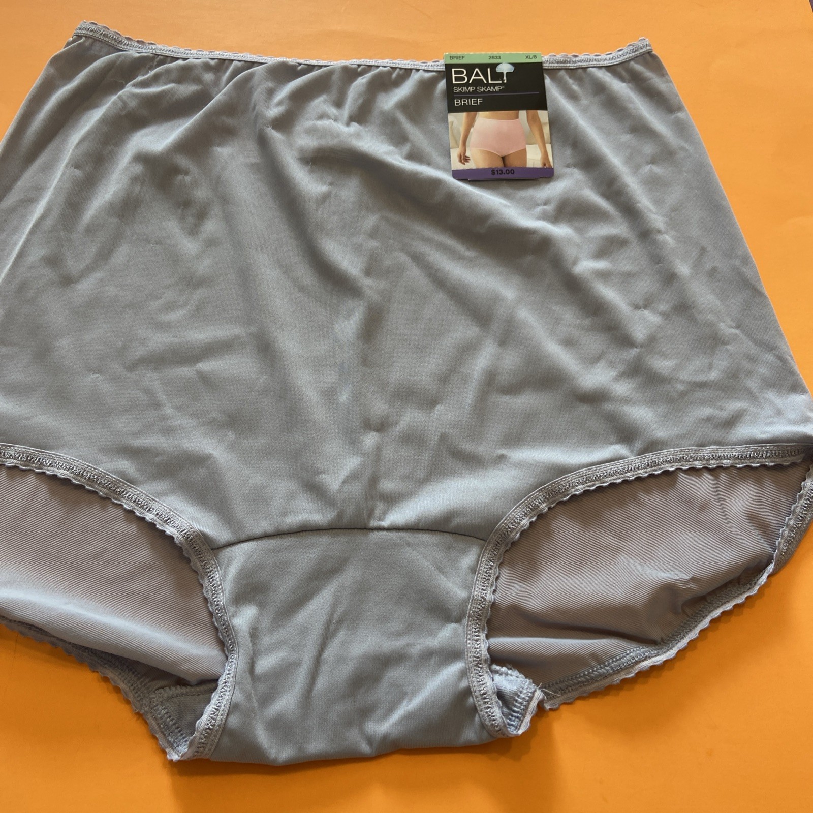 NEW! BALI GREY SKIMP SKAMP BRIEF / EXTRA LARGE / Size 8