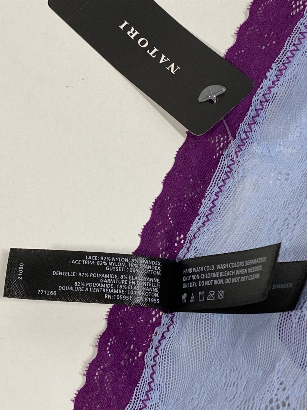 NWT Natori Escape Lace Thong – Skyfall/Caspia Size XL